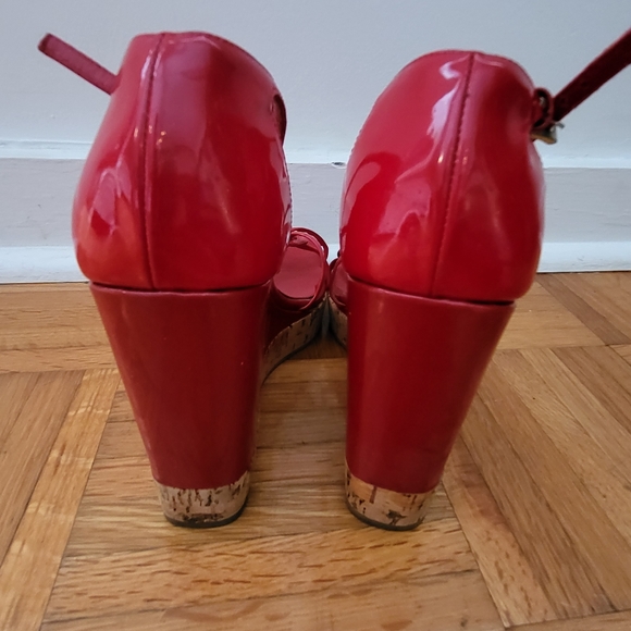 Prada Red Wedge - Picture 4 of 6